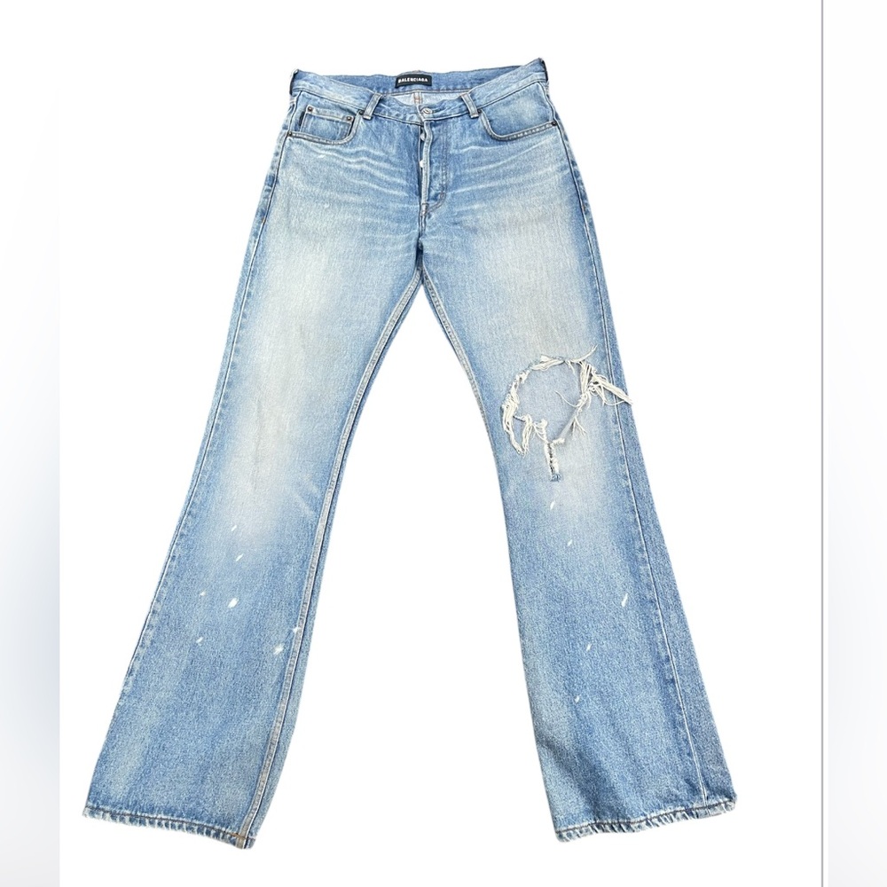 Balenciaga Light Blue Flare Jeans